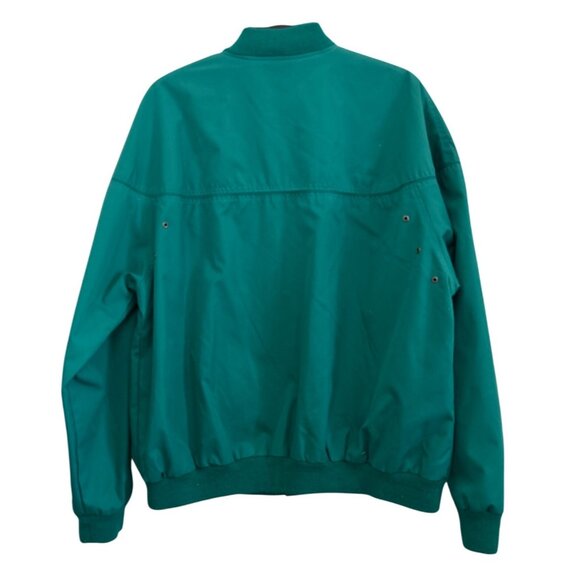 Vintage Hill & Archer Teal Green Bomber Style Zip Up Jacket Mens Size Large - Picture 2 of 7
